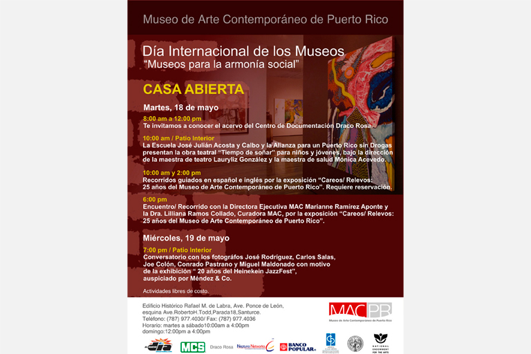 DÍA INTERNACIONAL DE LOS MUSEOS • MAC, San Juan, PR • 2010