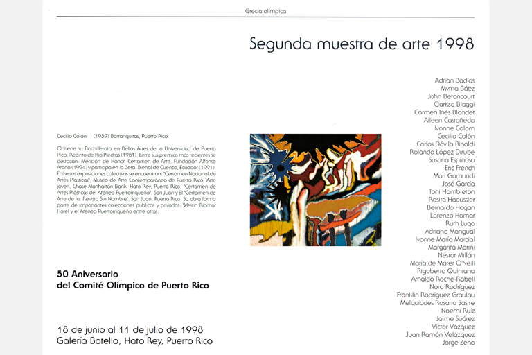 50 ANIV. COMITÉ OLÍMPICO DE PR, San Juan, PR • 1998