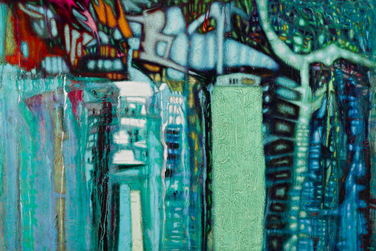 EVOLUCIÓN DE HOMBRE Y CEIBA • 1984 • Colección Museo de Arte de Ponce